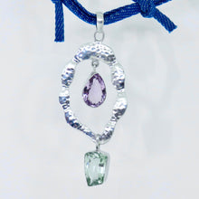 Load image into Gallery viewer, Twilight Necklace | Amethyst | Prasiolite | Denim Necklace