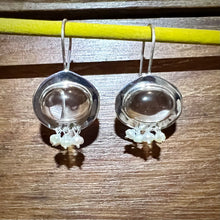Load image into Gallery viewer, Orb Earrings | Crystal Quartz | Pearls | Sterling Silver
