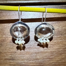 Load image into Gallery viewer, Orb Earrings | Crystal Quartz | Pearls | Sterling Silver