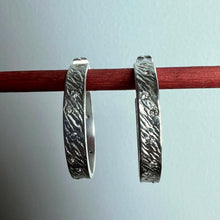 Load image into Gallery viewer, Furl Hoop Earrings | CZ | Brass