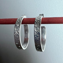 Load image into Gallery viewer, Furl Hoop Earrings | CZ | Brass