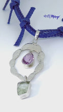 Load and play video in Gallery viewer, Twilight Necklace | Amethyst | Prasiolite | Denim Necklace
