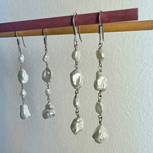 Load image into Gallery viewer, Revel Earrings | Pearl | Sterling Silver