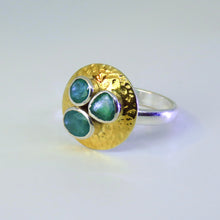 Load image into Gallery viewer, Sea Ring | Emerald | Two Tone