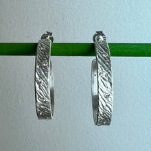 Load image into Gallery viewer, Spire Hoop Earrings | CZ | Sterling Silver