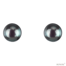 Load image into Gallery viewer, Earrings features simple yet charming design of grey freshwater pearl studs that adds effortless charisma in your personality.