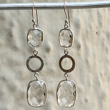 Load image into Gallery viewer, Chanchal Earrings | Crystal Quartz | Sterling Silver