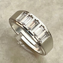 Load image into Gallery viewer, Livin on the Edge Ring | Swarovski CZ | Sterling Silver