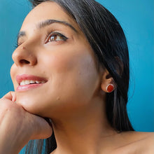 Load image into Gallery viewer, Hema Earrings | Carnelian | Sterling Silver