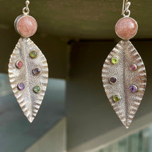 Load image into Gallery viewer, Yashica earrings | Rose Quartz | Amethyst | Peridot
