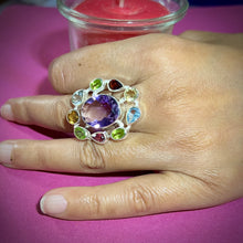 Load image into Gallery viewer, Violaceous Ring | Amethyst | Topaz | Citrine | Peridot | Garnet
