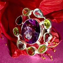 Load image into Gallery viewer, Violaceous Ring | Amethyst | Topaz | Citrine | Peridot | Garnet
