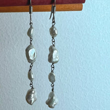 Load image into Gallery viewer, Revel Earrings | Pearl | Sterling Silver
