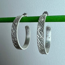 Load image into Gallery viewer, Spire Hoop Earrings | CZ | Sterling Silver
