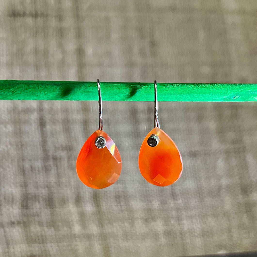 Tangier Earrings | Carnelian | Sterling Silver