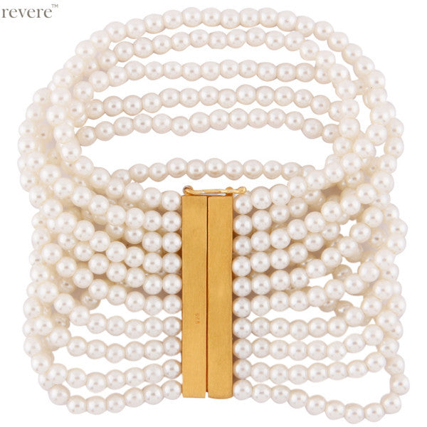 Ahava Bracelet | Pearl | Gold Plated | Sterling Silver
