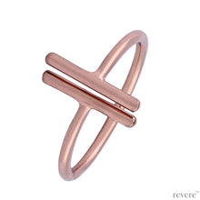 Load image into Gallery viewer, Exquisitely designed in geometrical shape, this rose gold plated sterling silver adjustable toe ring will provide a touch of uniqueness to your overall appearance.
