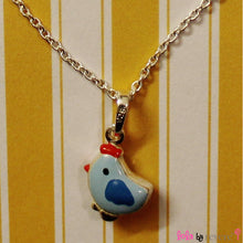 Load image into Gallery viewer, Sterling Silver light blue chick pendant on a sterling silver chain measuring 14&quot; and an adjustable chain of 2&quot; to increase length to 16&quot;. A fun yet stylish accessory for birthday parties and play dates.
