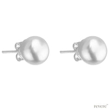 Load image into Gallery viewer, This pair of simple studs is decorated with a beautiful freshwater white pearl bead that adds to its irresistible charm. Suitable for any time..Work wear or casual evenings!
