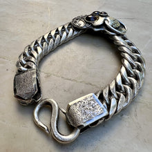Load image into Gallery viewer, All in the Head Bracelet | Garnet | Sterling Silver
