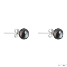 Load image into Gallery viewer, Earrings features simple yet charming design of grey freshwater pearl studs that adds effortless charisma in your personality.
