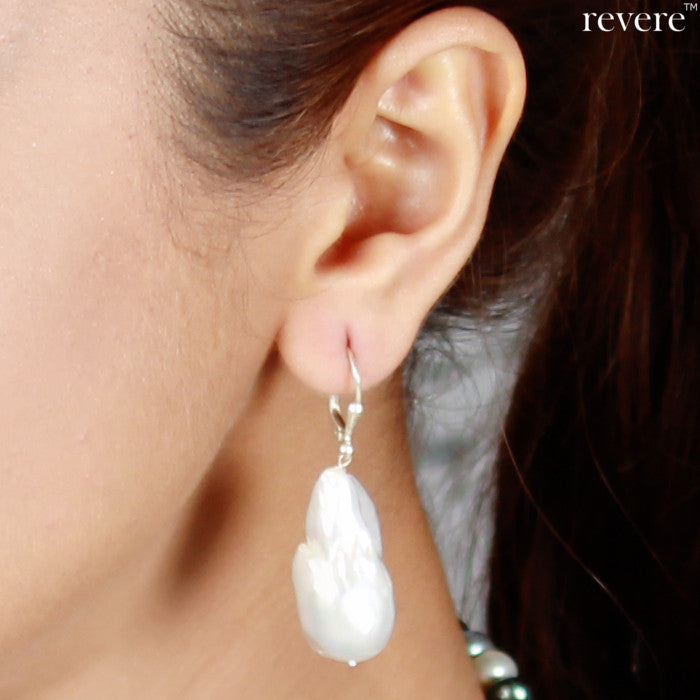 Florid Earrings | Baroque Pearl | Sterling Silver