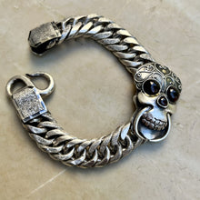 Load image into Gallery viewer, All in the Head Bracelet | Garnet | Sterling Silver

