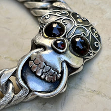 Load image into Gallery viewer, All in the Head Bracelet | Garnet | Sterling Silver
