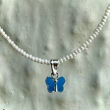 Load image into Gallery viewer, Baby Blue Butterfly Necklace
