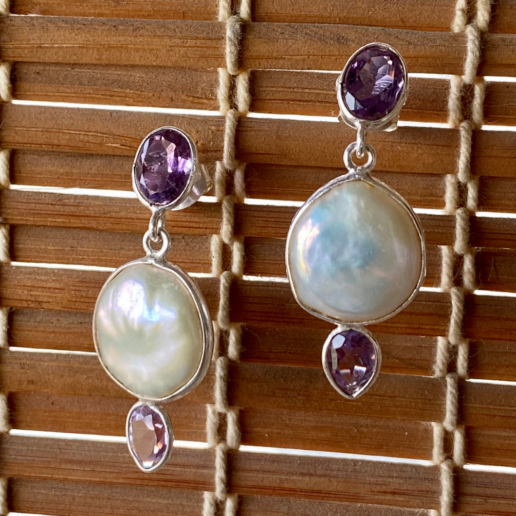 Azal Earrings | Amethyst