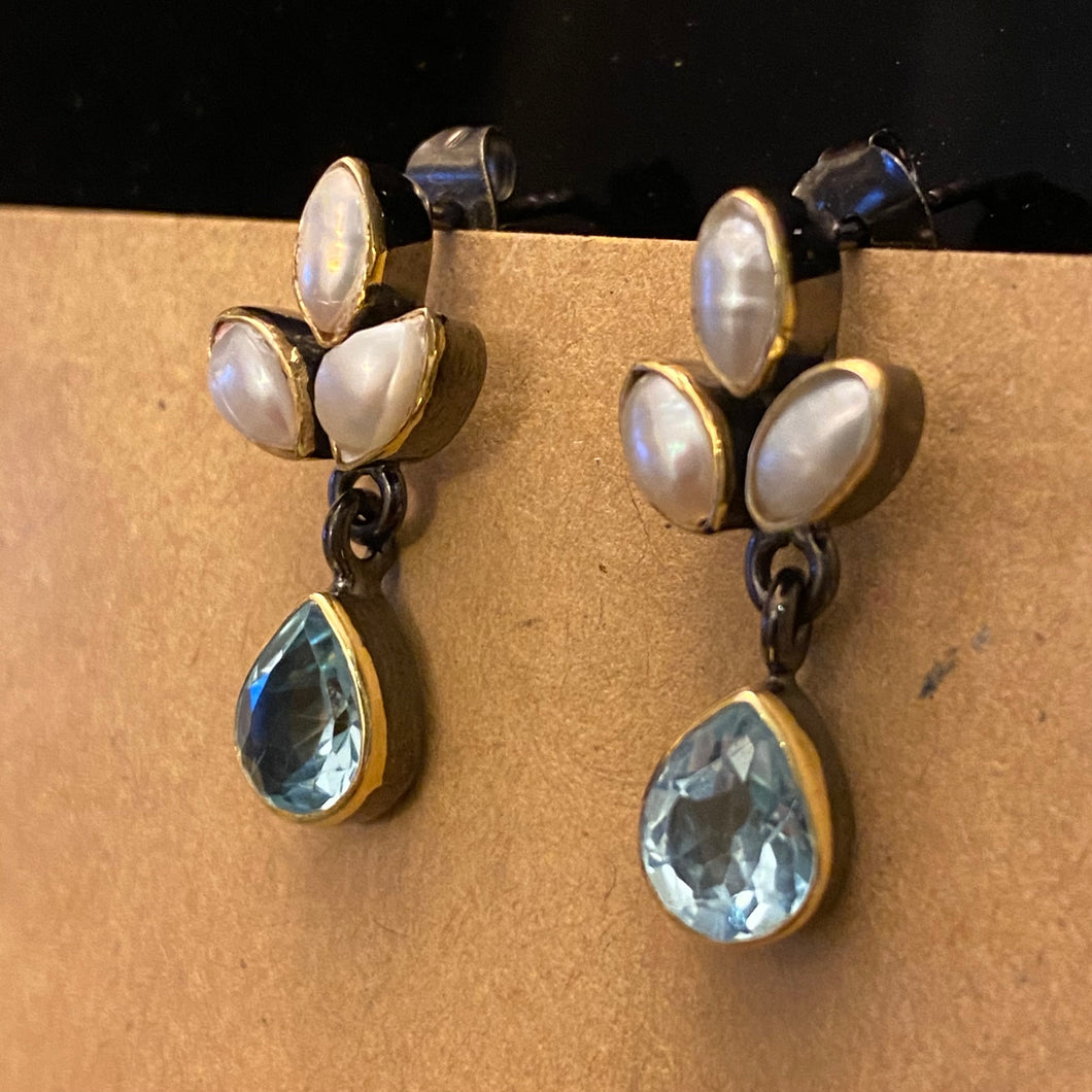 Anahi Blue Topaz Earrings