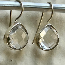 Load image into Gallery viewer, Bina Earrings | Crystal Quartz | Sterling Silver
