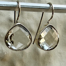 Load image into Gallery viewer, Bina Earrings | Crystal Quartz | Sterling Silver
