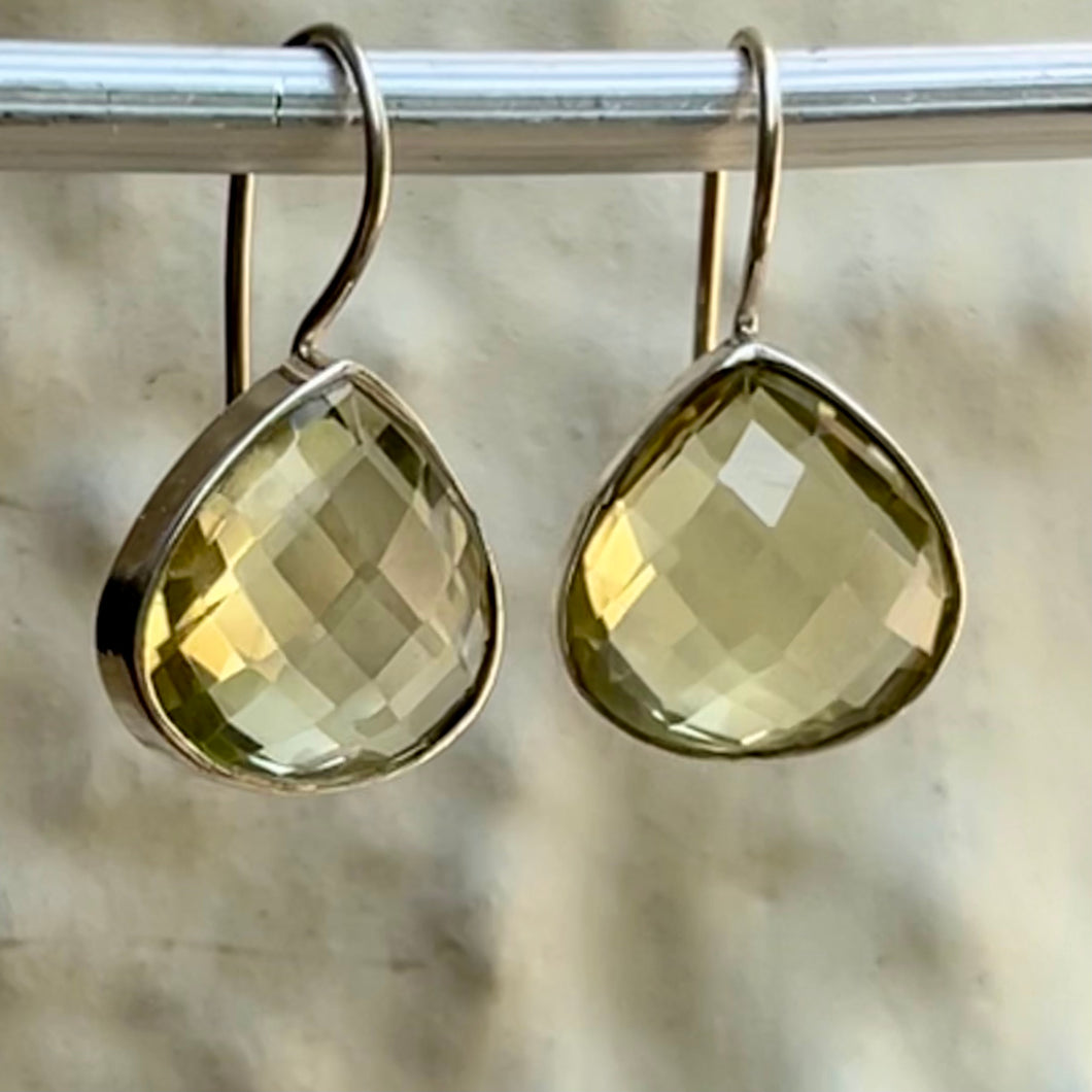 Jasmit Earrings | Lemon Quartz | Sterling Silver