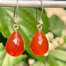 Load image into Gallery viewer, Heena Earrings | Carnelian | Sterling Silver
