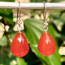 Load image into Gallery viewer, Heena Earrings | Carnelian | Sterling Silver
