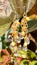 Load image into Gallery viewer, Osha Earrings | Pearl | Prasiolite | 18k gold plated

