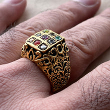 Load image into Gallery viewer, Navratan Heritage ring
