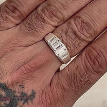 Load and play video in Gallery viewer, Livin on the Edge Ring | Swarovski CZ | Sterling Silver
