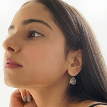 Load image into Gallery viewer, Bina Earrings | Crystal Quartz | Sterling Silver

