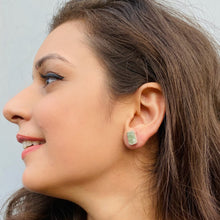 Load image into Gallery viewer, Garima Earrings | Aquamarine | 925 sterling silver

