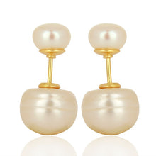 Load image into Gallery viewer, Meher Earrings | Pearl | 18k gold plated sterling silver
