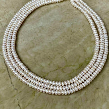 Load image into Gallery viewer, Maryam necklace | Pearl | 3-strand

