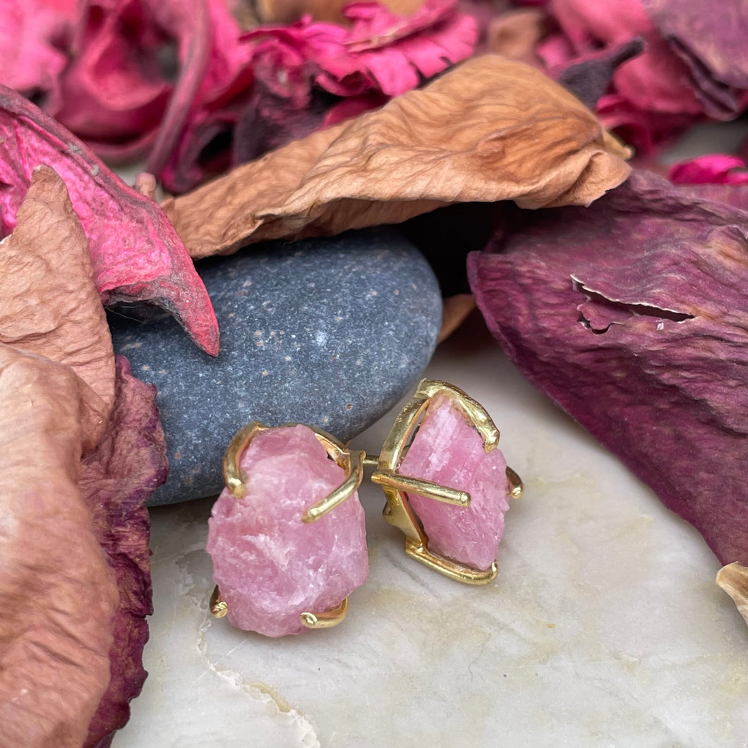 Harinakshi Earrings | Ruby | 18k gold plated