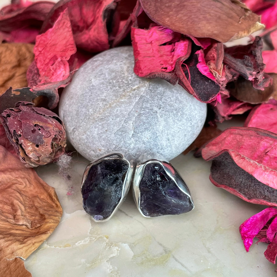 Jeevika Earrings | Iolite | 925 sterling silver