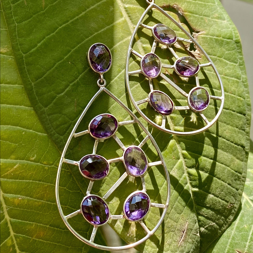 Purple Hail Earrings | Amethyst