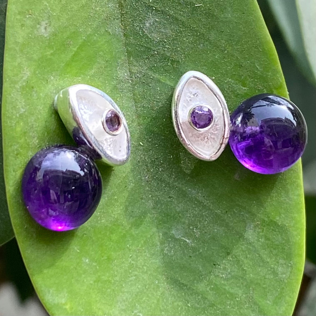 Trisha earrings | Amethyst | Sterling silver