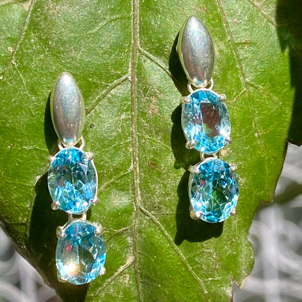 Empyrean Earrings | Blue Topaz