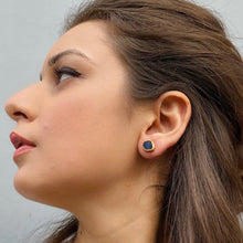 Load image into Gallery viewer, Ishanvi Earrings | Blue Sapphire | 18k gold plated

