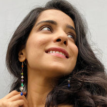 Load image into Gallery viewer, Kavya Earrings | Gemstone bouquet | 18k gold plated sterling silver
